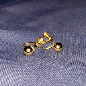Gold Bobble Earrings